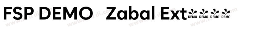 FSP DEMO   Zabal Ext字体转换